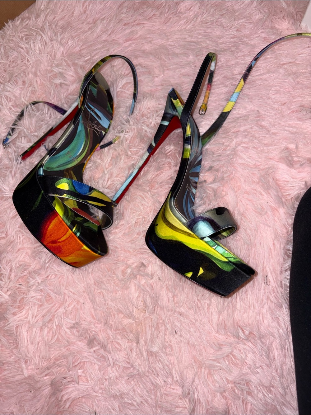 Christian Louboutin Multicolor Platform Stiletto Sandals